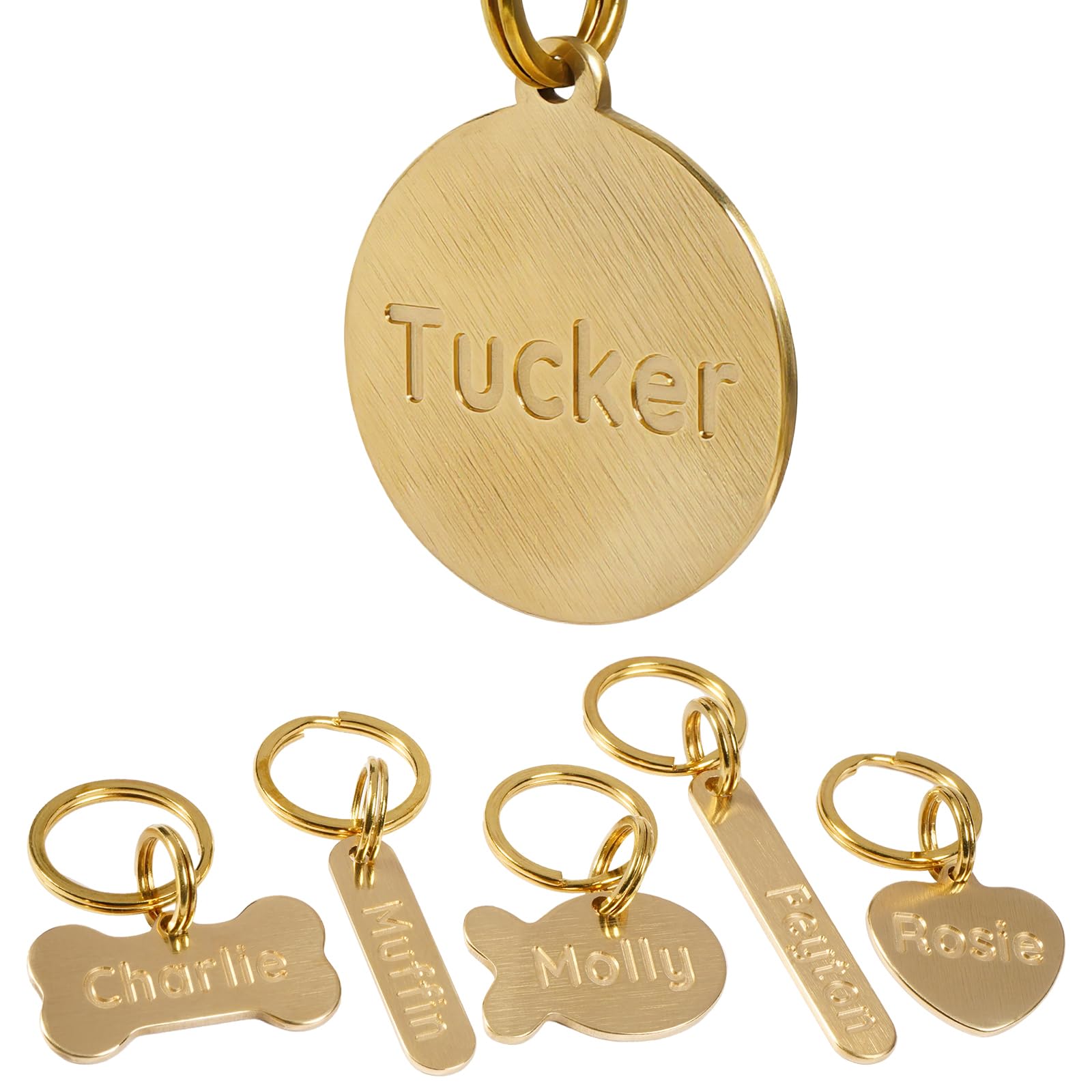 Solid Brass Heavy Duty Custom Pet Tag