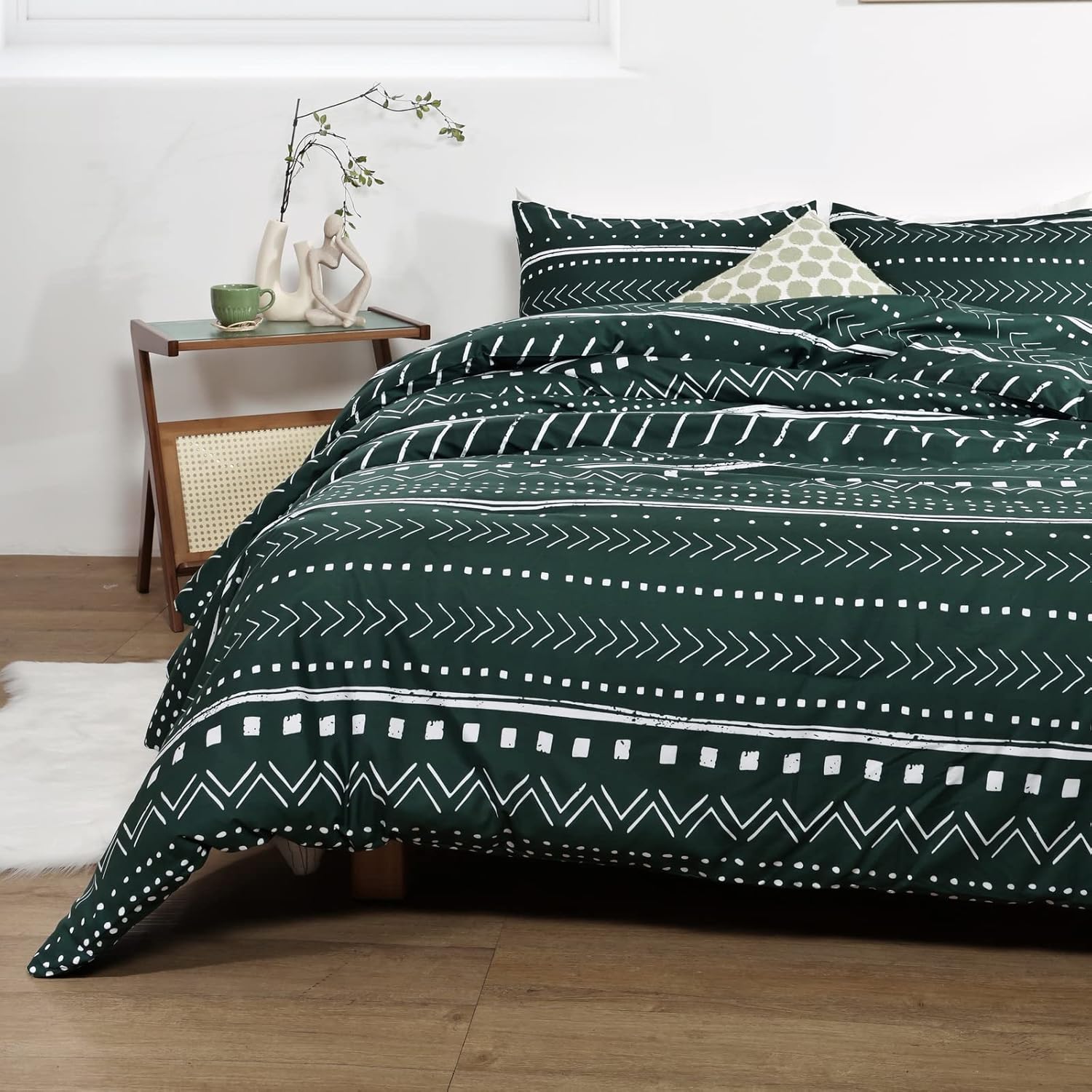 Smoofy Aztec Emerald Green King Size Comforter Set