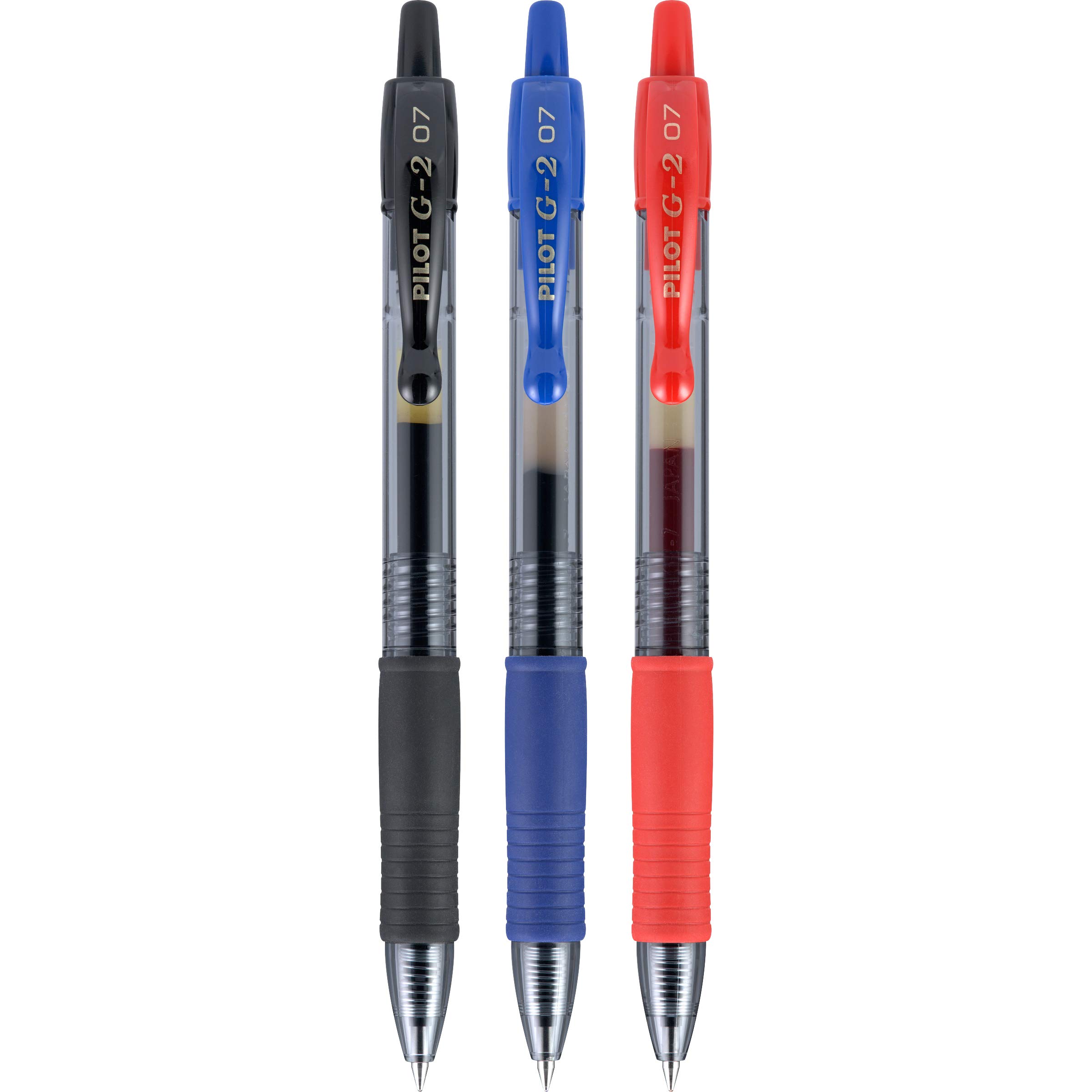 Pilot G2 Premium 14366 - Penne a sfera ricaricabili e retrattili, punta in grassetto, inchiostro nero/blu/rosso, confezione da 36 pezzi