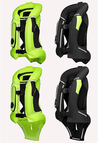 Miniatura 2 de Chaleco inflable ecuestre para motocicleta con bolsa de aire, sistema de bolsa de aire profesional, 0.1 segundo gatillo de motocicleta, deportes