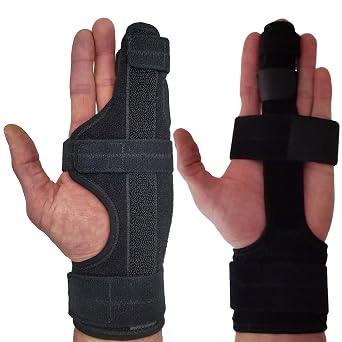 ARMSTRONG AMERICA Metacarpal Finger Splint Hand Brace Left Small + Trigger Finger Splint Small