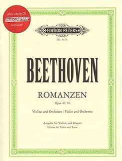 Beethoven: Romances in G Major, Op. 40 & F Major, Op. 50 (Book & CD)