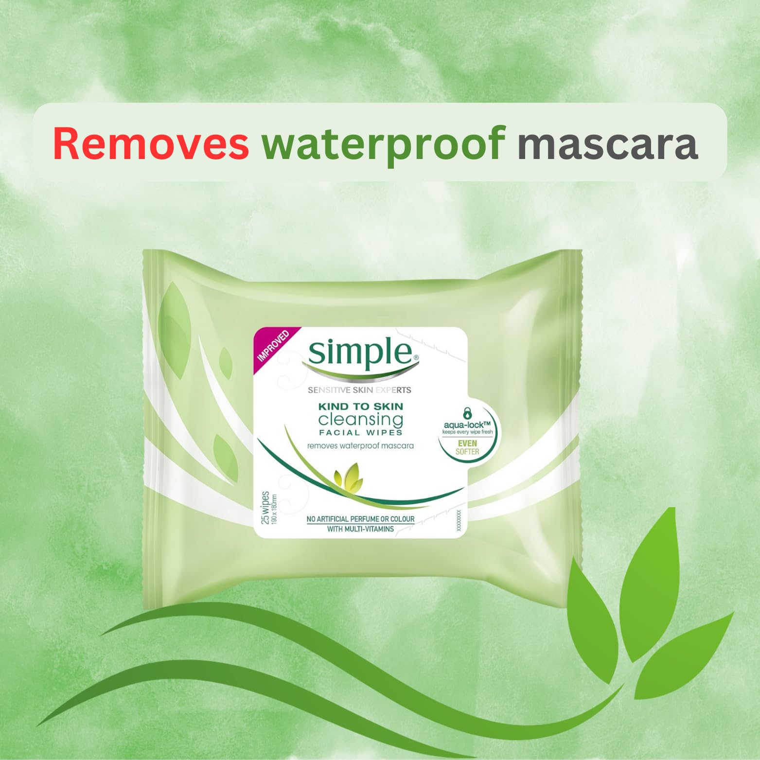 Kind To Skin Cleansing Bundle with 25 Simple Facial Wipes For Sensitive Skin - Home & Hatch Bundle (Pack of 4) - Image 3