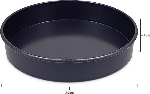 Vista 71 de Zyliss E980197 - Lata antiadherente de base suelta 9.8 in/10 pulgadas Acero al carbono Azul oscuro Lata para pasteles, molde