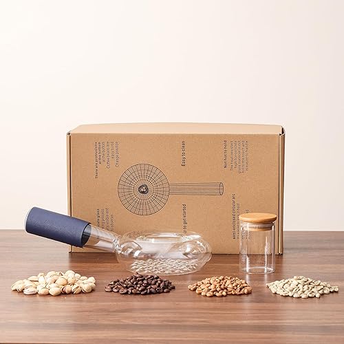 Portable glass coffee bean roaster - High borosilicate glass manual