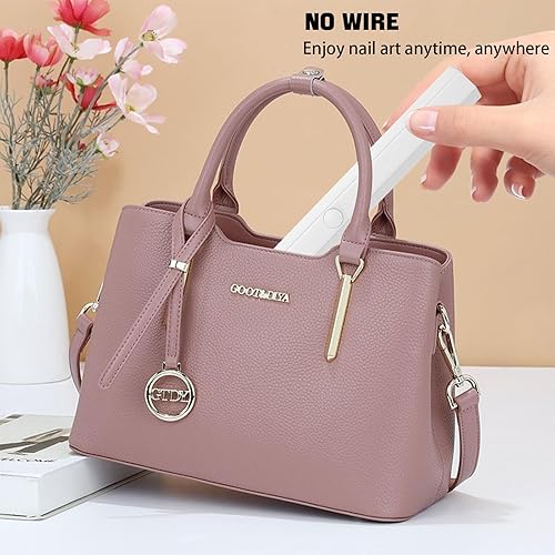 Miniatura 6 de Memovan Lámpara LED de mano para uñas de gel, luz UV para uñas, pequeña luz de secado de uñas, mini lámpara LED UV, secador de uñas portátil USB