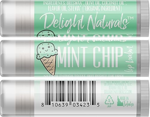 Miniatura 2 de Delight Naturals Bálsamo labial Jumbo - Menta Chip