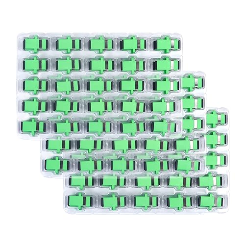 Vista 8 de Acoplador óptico de fibra óptica SC verde adaptador de fibra óptica monomodo SC, hembra SC a SC hembra APC acoplador óptico de fibra de modo único