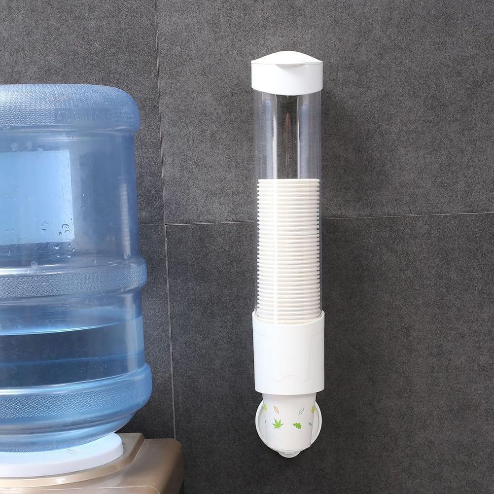 Disposable Paper Cup Free Wall Mounted Dispenser Holder, Punch