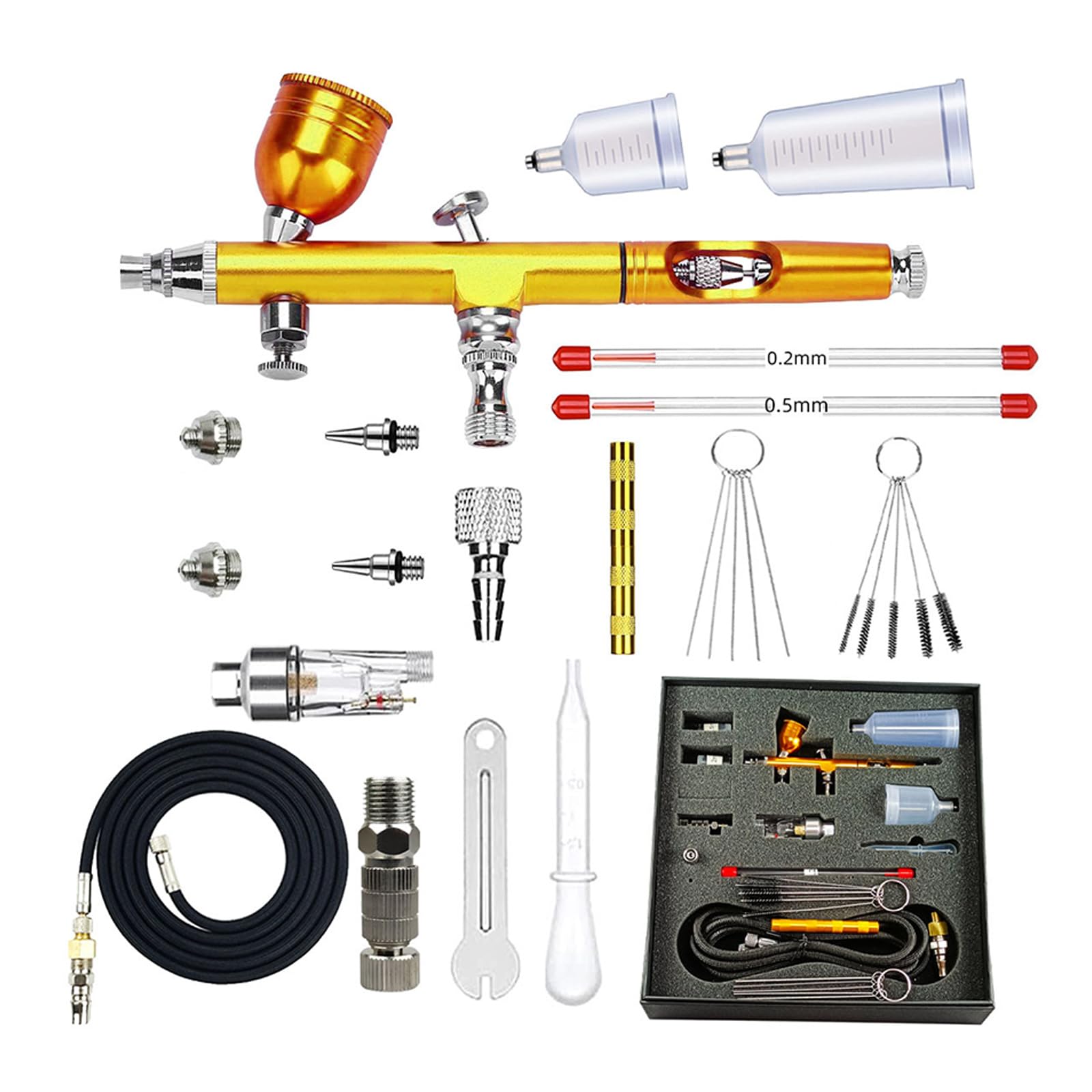 Double Action Airbrush für Modellkuchen Auto Malerei Schönheit Inkjet Maniküre Kunst Kuchen Kunst Zubehör Profi für Modellbau