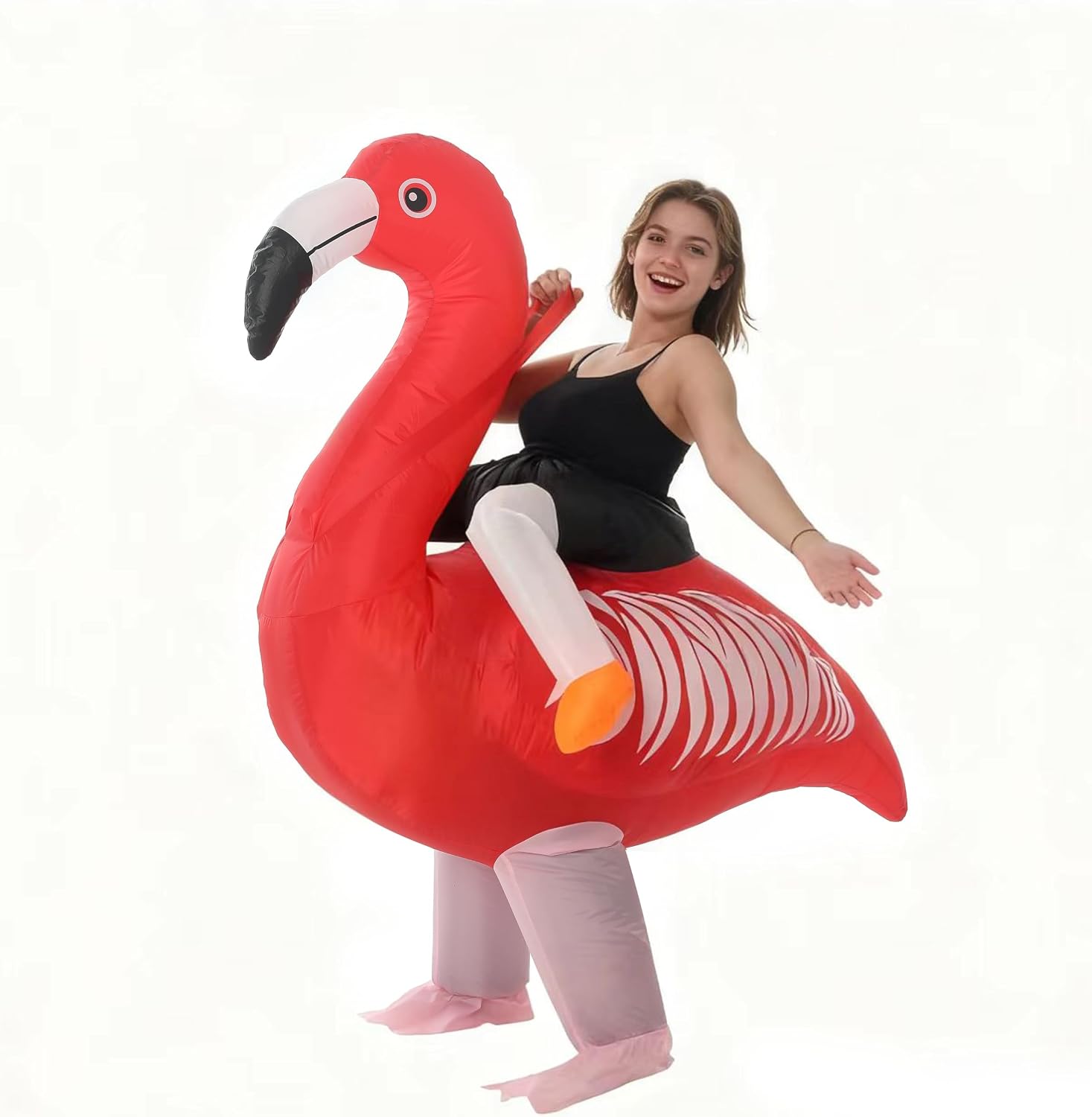 Inflatable Flamingo Costume Blow Up Flamingo Inflatable Costume Adult For Party Cosplay Halloween