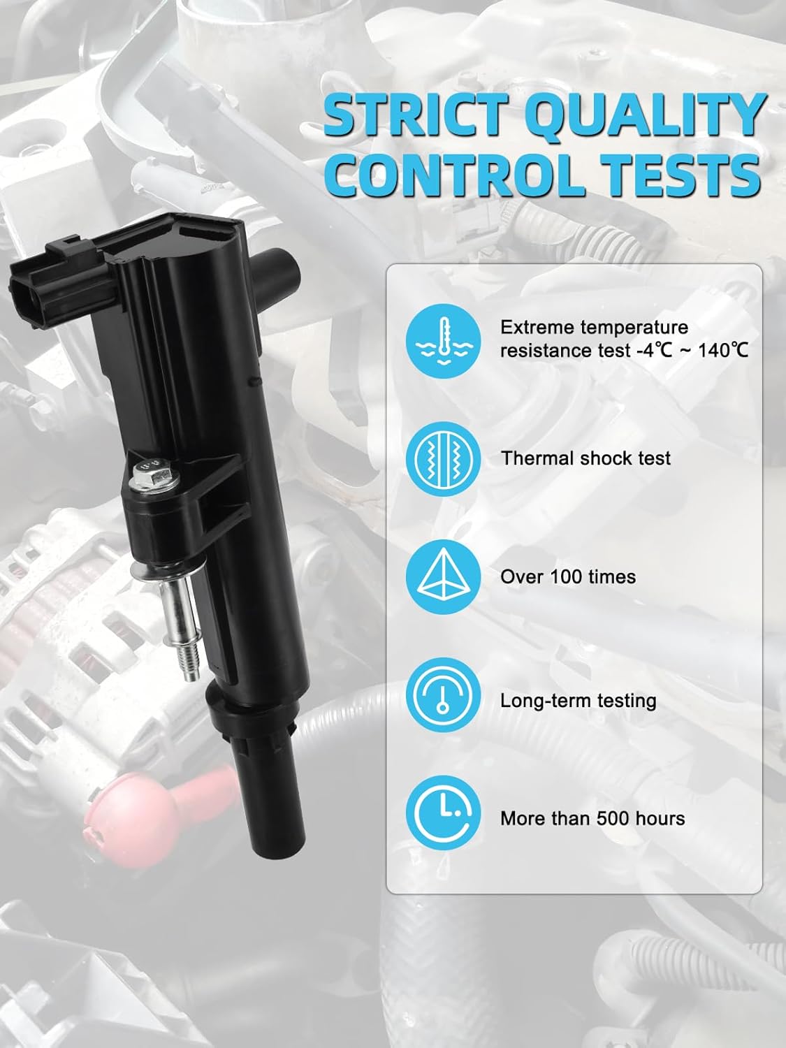 Set of 8 UF601 Ignition Coil Pack (4.7L V8 Only) For Chrysler Aspen,For Dodge Dakota Durango Ram 1500,For Jeep Commander Grand Cherokee,Replace # 5149049AB 5C1706 GN10458