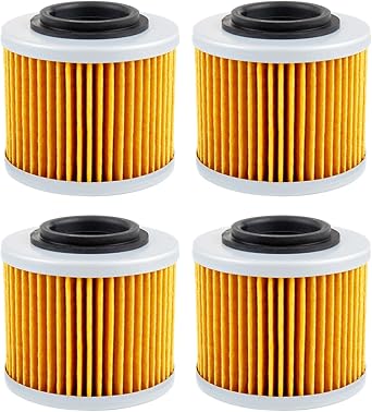 Motorcycle Oil Filter for Jawa Dakar 650 05-08 Style Bizon 650 Classic 2004 for Bimota BB1 Biposto Supermoto 650 95-97 Color 4pcs-Yellow