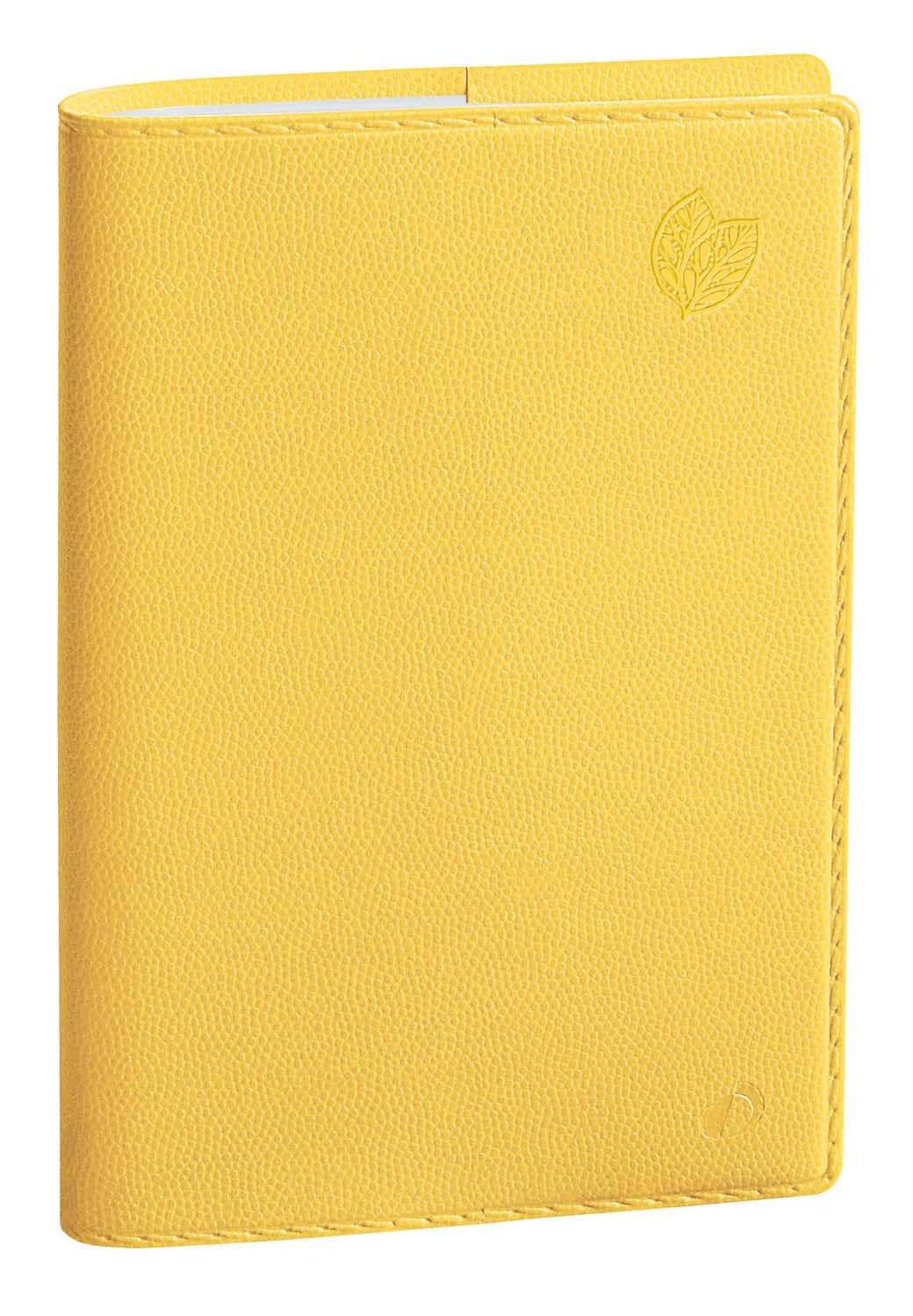 Quo Vadis - Collection: Equology – Recycled Travel Diary – Civil Diary – Week to View – Format: 9 x 12.5 cm – Colour: Yellow – Year 2024