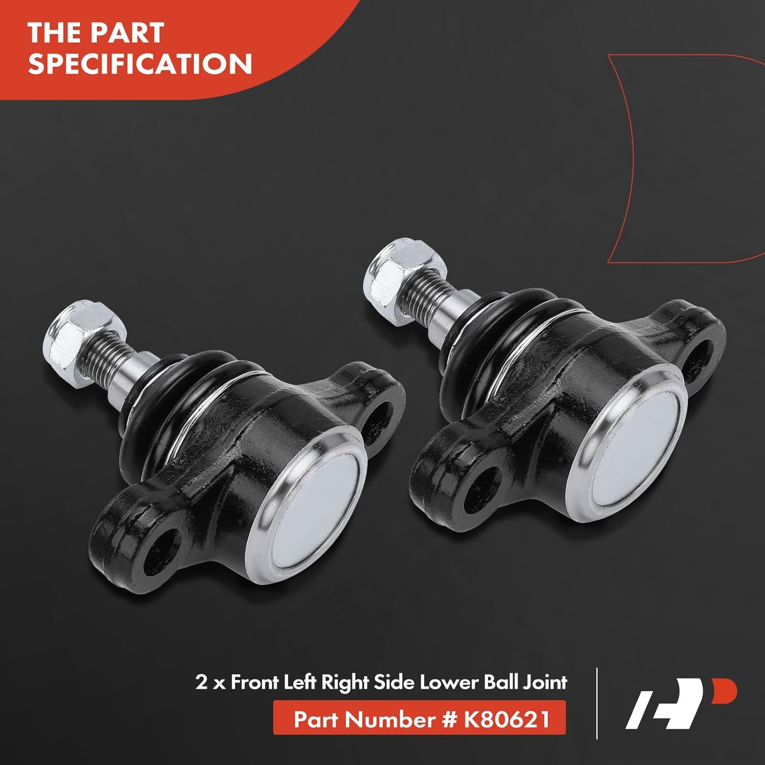 A-Premium Set of 6, Front Upper Lower Control Arm, Lower Ball Joint, Compatible with Hyundai Sonata 2002-2005, XG300 2001, XG350 2002-2005, Kia Optima 2001-2005, Magentis 2001-2006