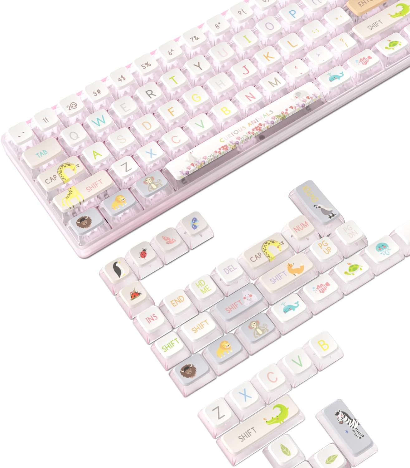 MAMBASNAKE 120 Keys PBT Pudding Keycap Set teljes nézet