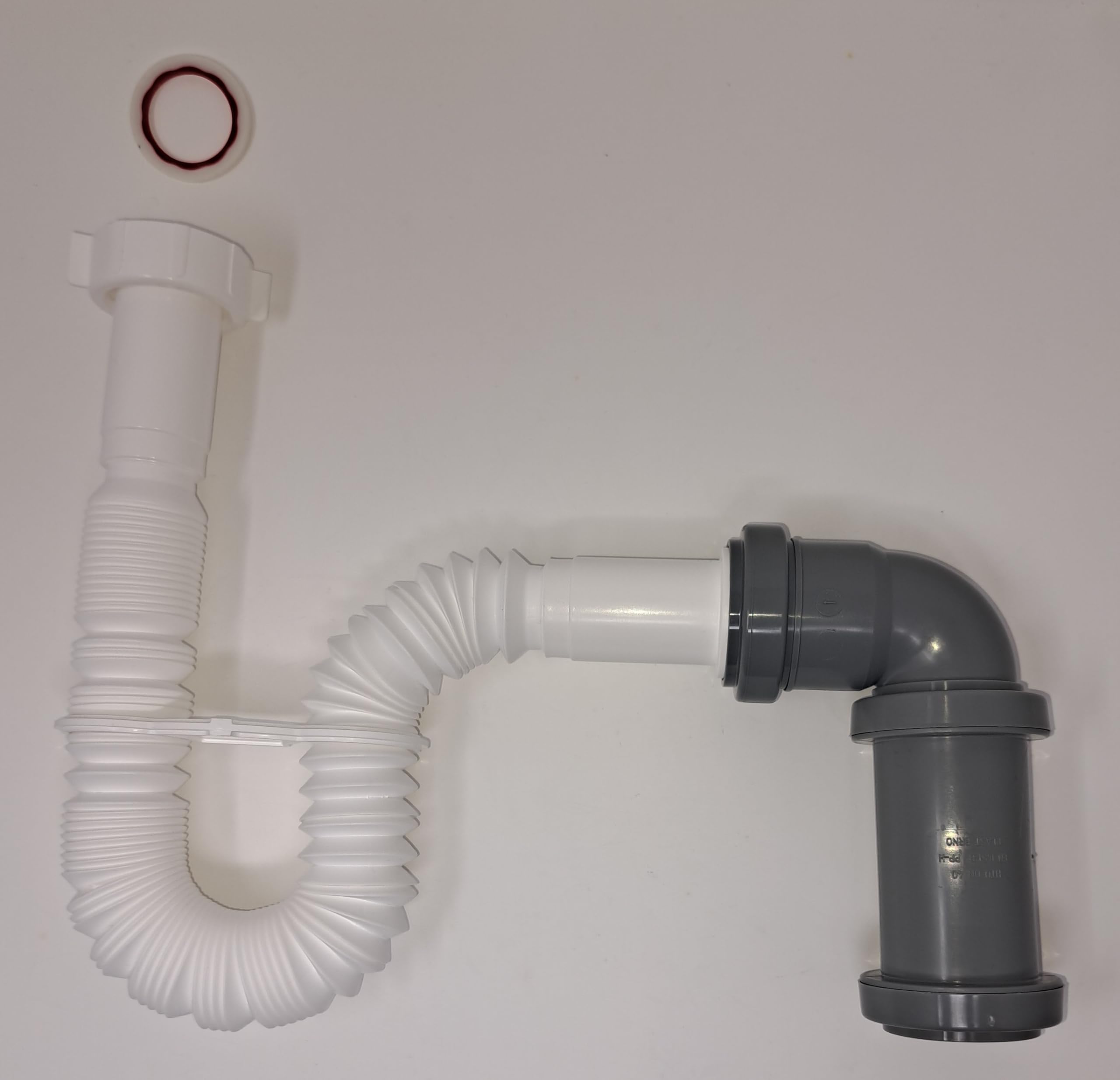 Siphon de lavabo universel flexible pour éliminer les fuites et s'adapter aux espaces réduits