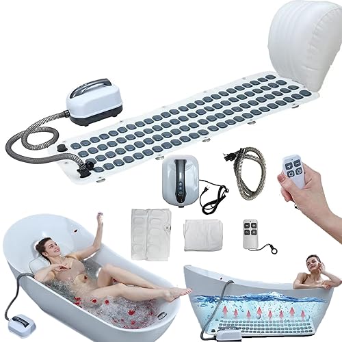 Velvaqua Ripple Mat – Velvaqua Bath Jet Mats,Portable Bubble Massage Mat for Tub |Air Jet Spa Massager for Relaxation | Soothes Muscles & Enhances Sleep for Bathtub & Experience