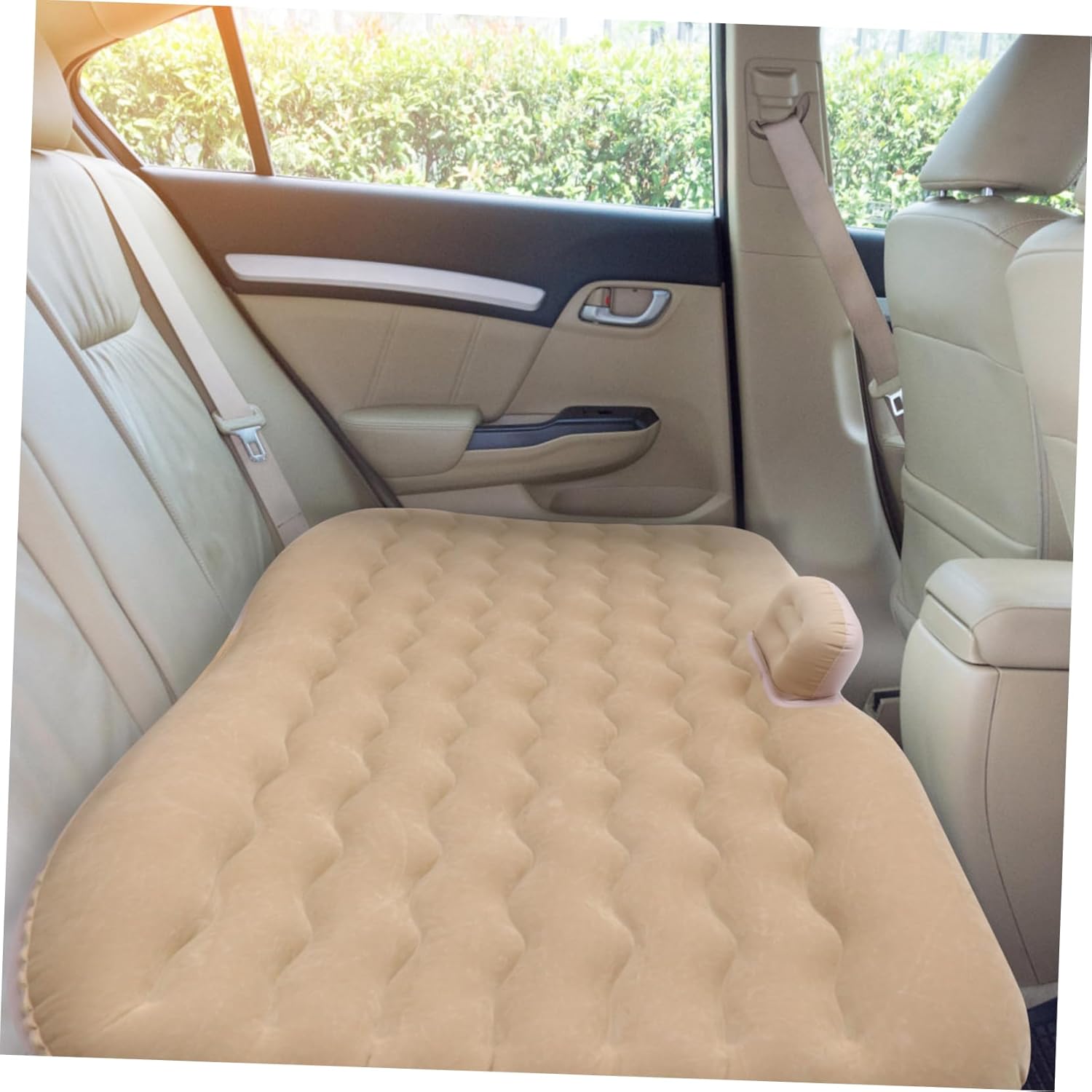 1Set Inflatable Air Mattress Bed for SUV Comfortable Outdoor Sleeping Cushion with Easy Inflate Deflate Design for Travel Camping Includes Pump for Convenient Use