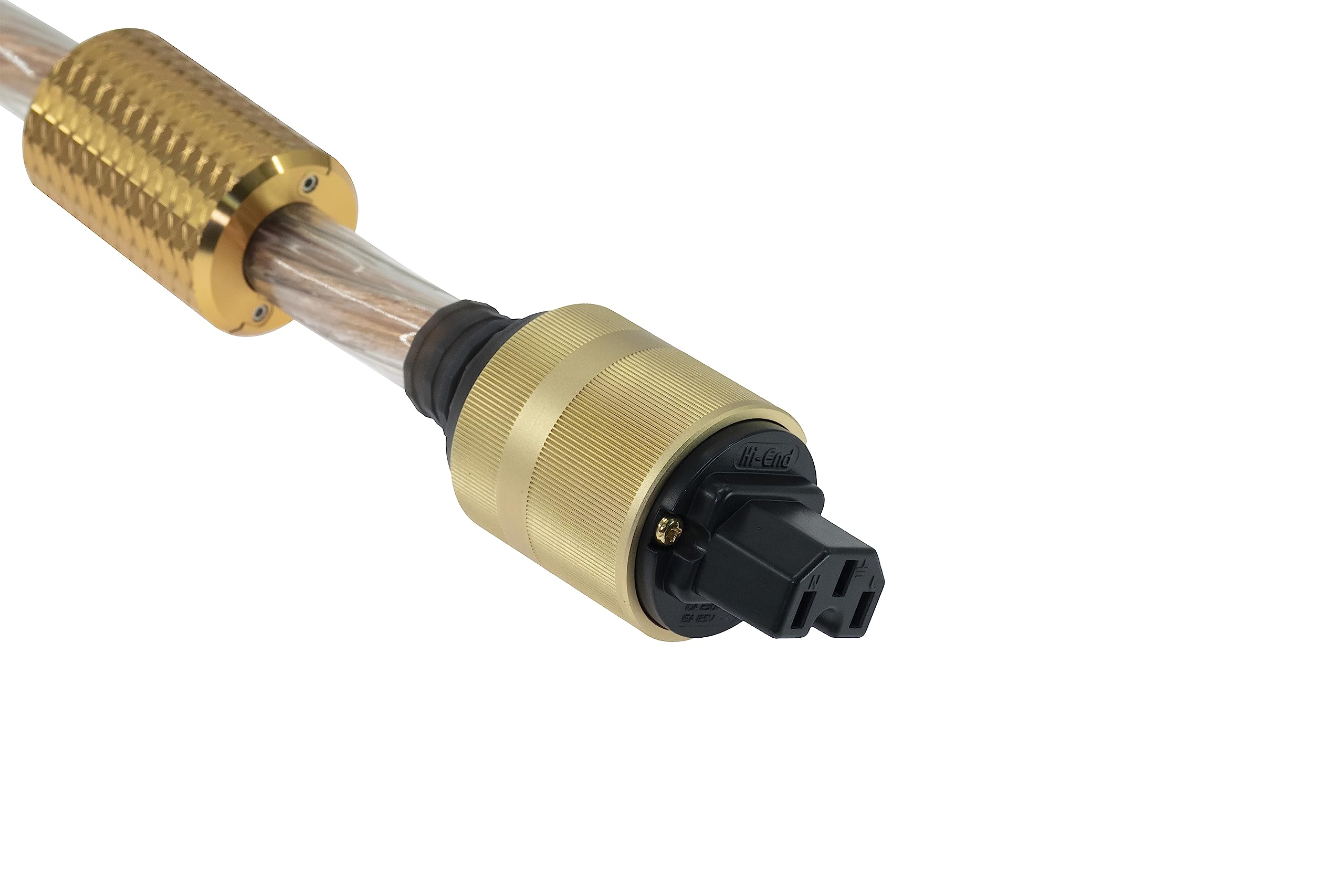 iFi - Quasar - Cable de alimentación equilibrado geométricamente | Reducción de ruido del sistema | Cobre puro | Polímero resistente a los impactos | Conectores chapados en oro | Apantallado EMI/RFI