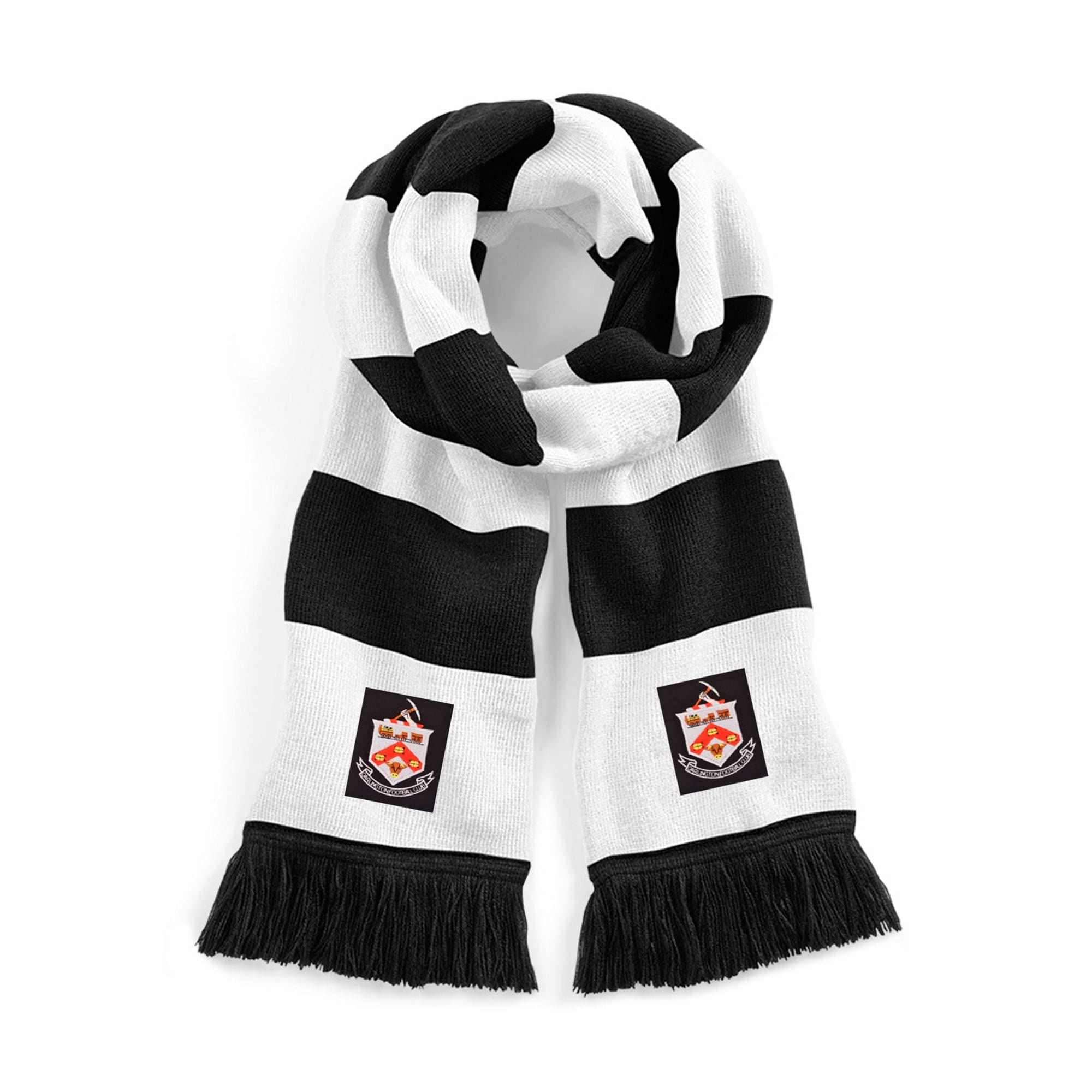 Darlington 1960s Retro Traditional Football Scarf Embroidered Logo