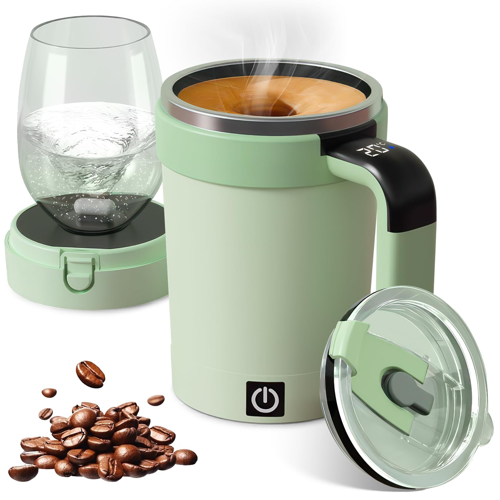 Set 6 Tazzine da caffè moka orzo ginseng in vetro con manico per bar 8,5 CL ristorante particolari moderne