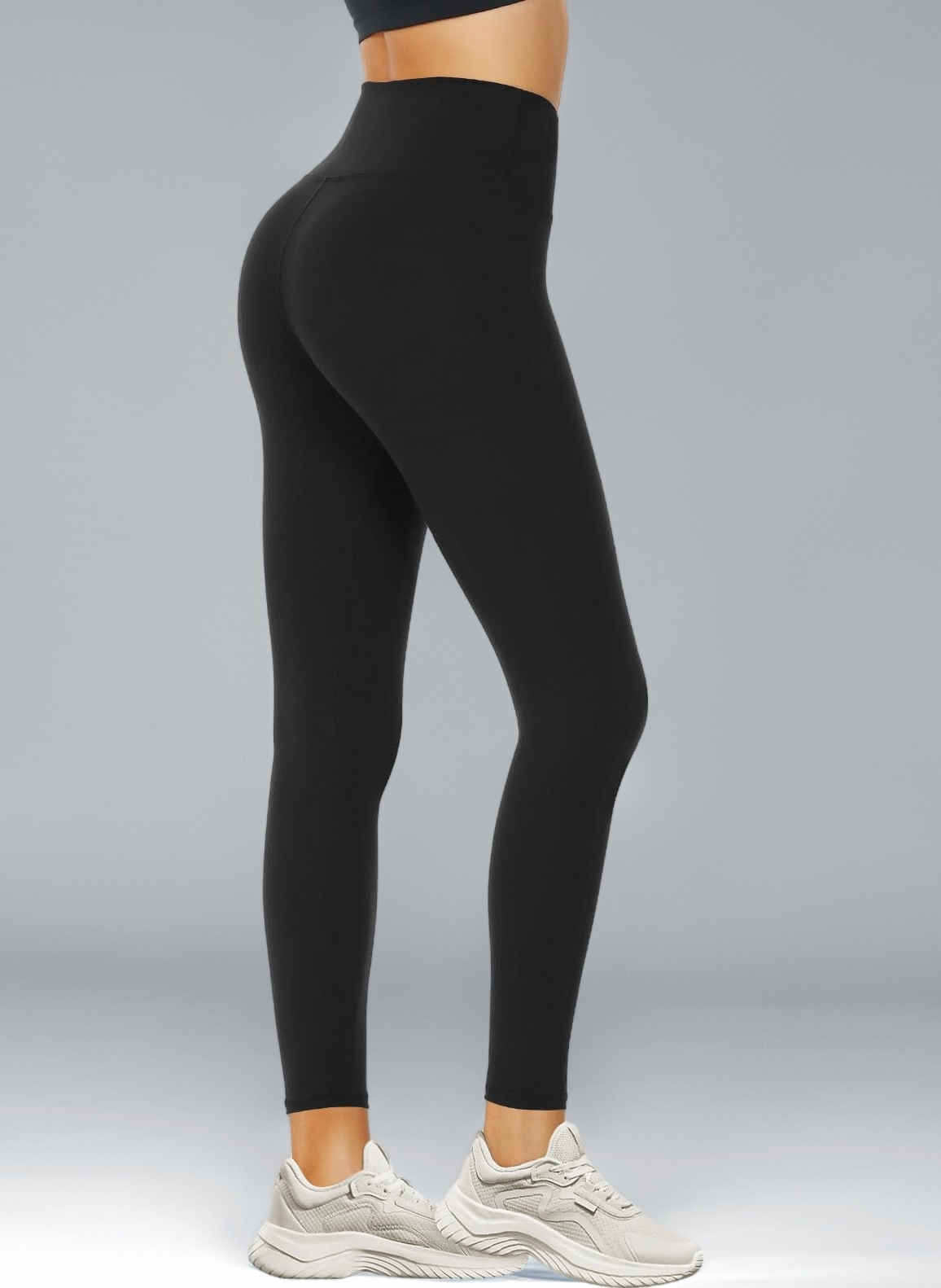 Leggings for Women High Waisted Black Leggings Tummy Control Stretchy Pants Trousers Regular&Plus Size