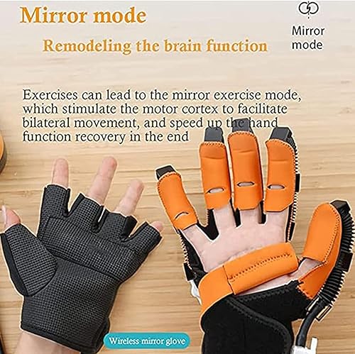 Miniatura 5 de Guantes de robot de rehabilitación de manos, equipo de entrenamiento de dedos para hemiplejía, guantes de robot de rehabilitación para alivio a