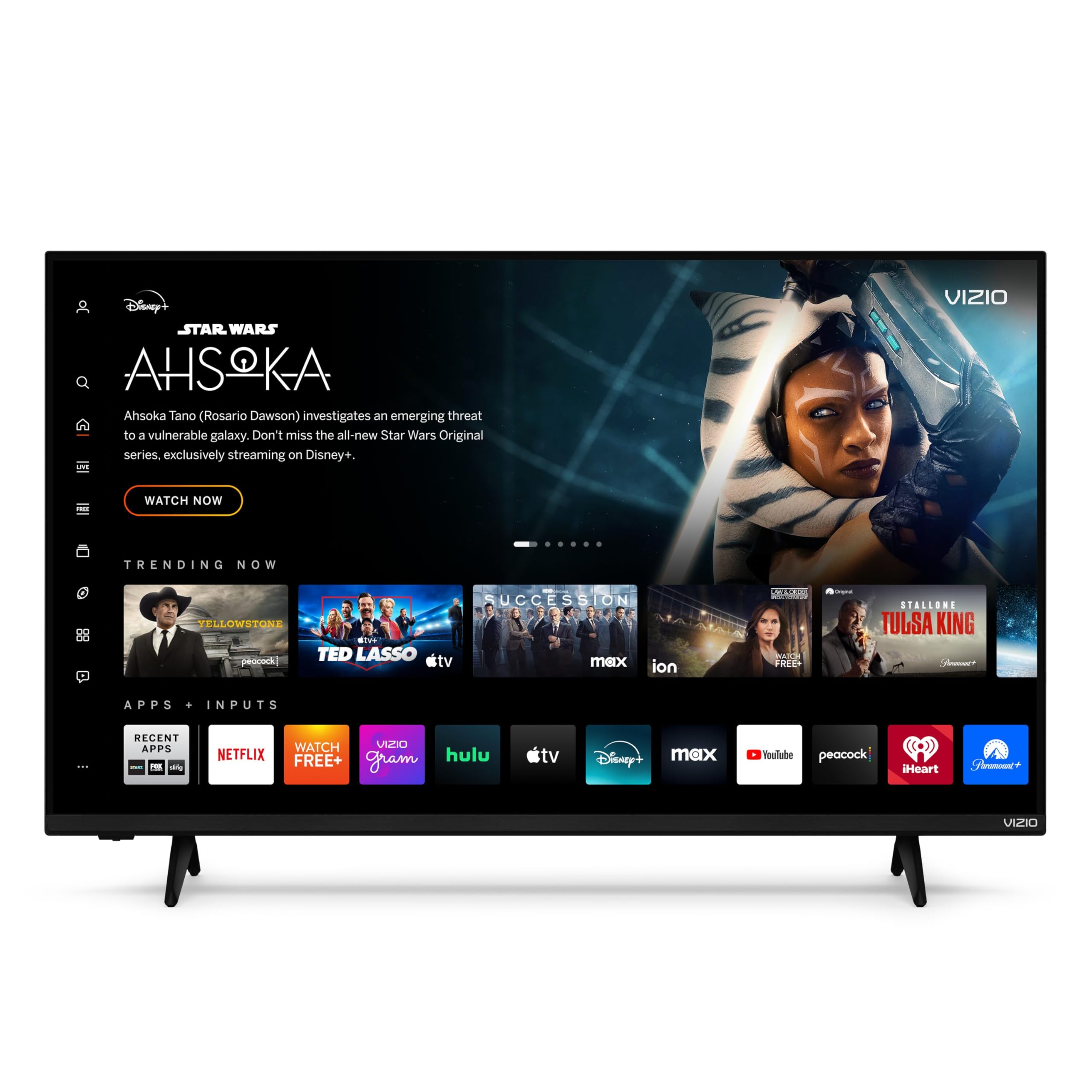 VIZIO 43-inch 4K UHD LED Smart TV w/Dolby Vision HDR, WiFi 6, Bluetooth Headphone Capable, Apple AirPlay, Google Cast Built-in (V4K43M-08, New)