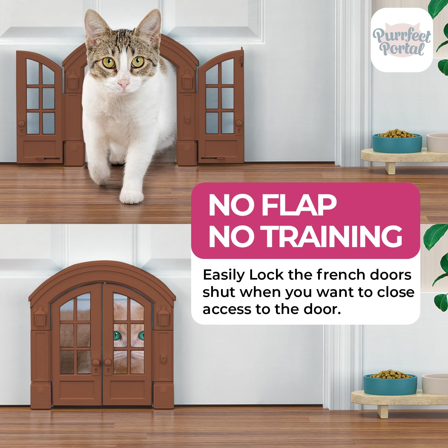 French Cat Door Patented Cat Door For Interior Doors Tres, 56 OFF