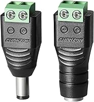 Vista 1 de CHANZON 10 pares de conector de alimentación de 12 V CC de 0.217 in x 0.083 in macho y hembra de 24 V para tira de luz LED, CCTV, cable de cámara