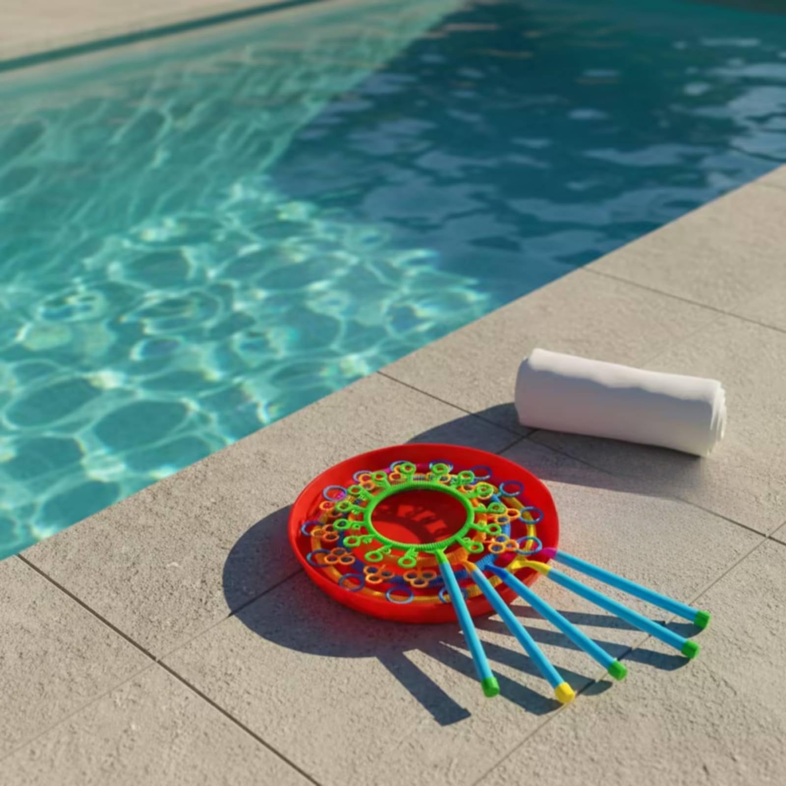 Bubble Set Bacchette Bolle Vassoio Soluzione Concentrata Set Giochi Esterni Plastica Resistente Adatto a Compleanni All’aperto Giardino Parco Cortile