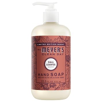 MRS. MEYERS CLEAN DAY Hand Soap, Fall Leaves Scent, 12.5 Fl Oz Bottle