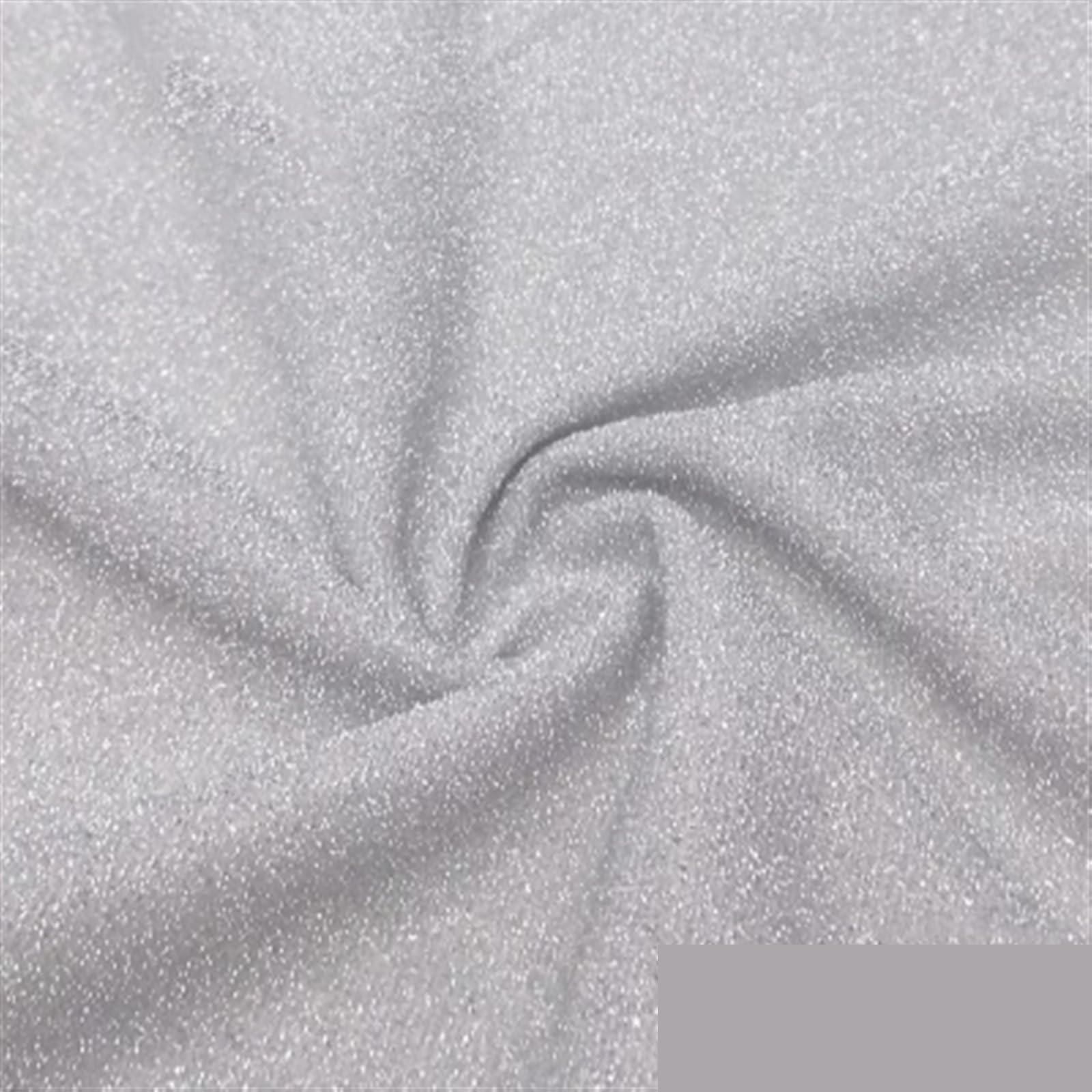 Tejidos metalizados brillantes, Tela elástica de punto con cielo estrellado, brillo brillante, for escenario baile y boda, 100cm x 150cm(14)