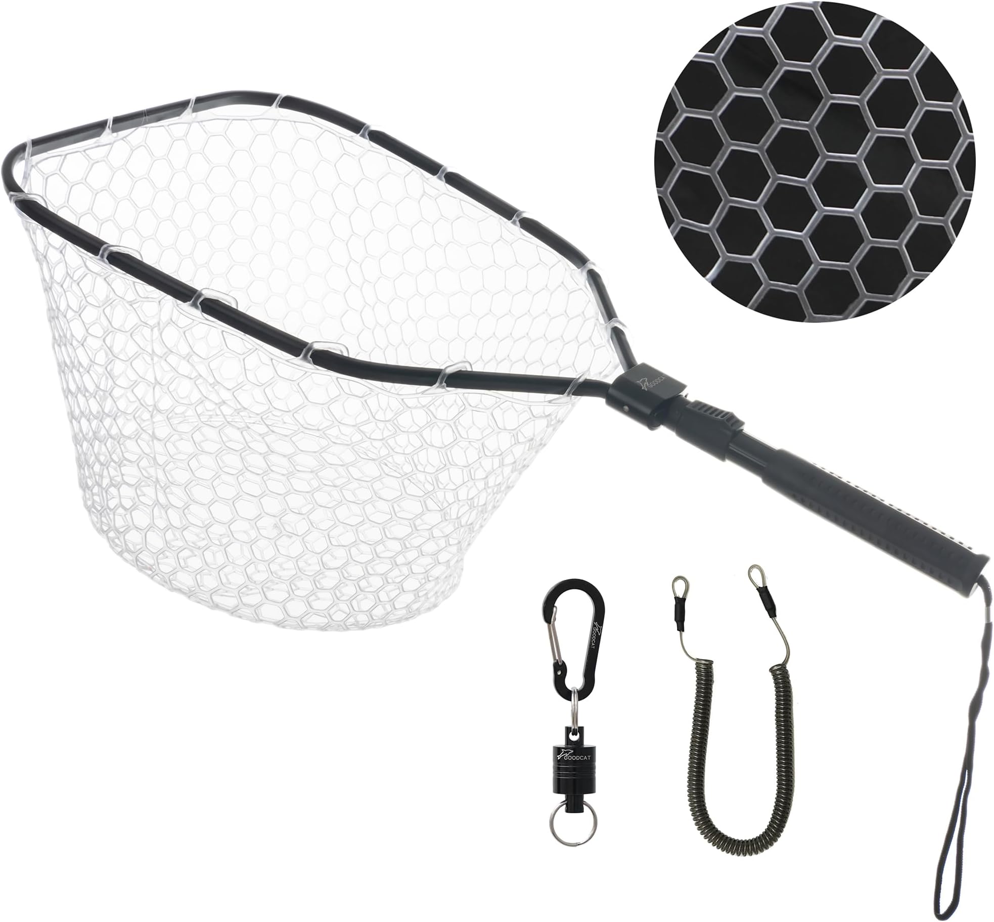GOODCAT Fly Fishing Landing Net Bass Trout Net Fly Fishing Net Gear Accessories