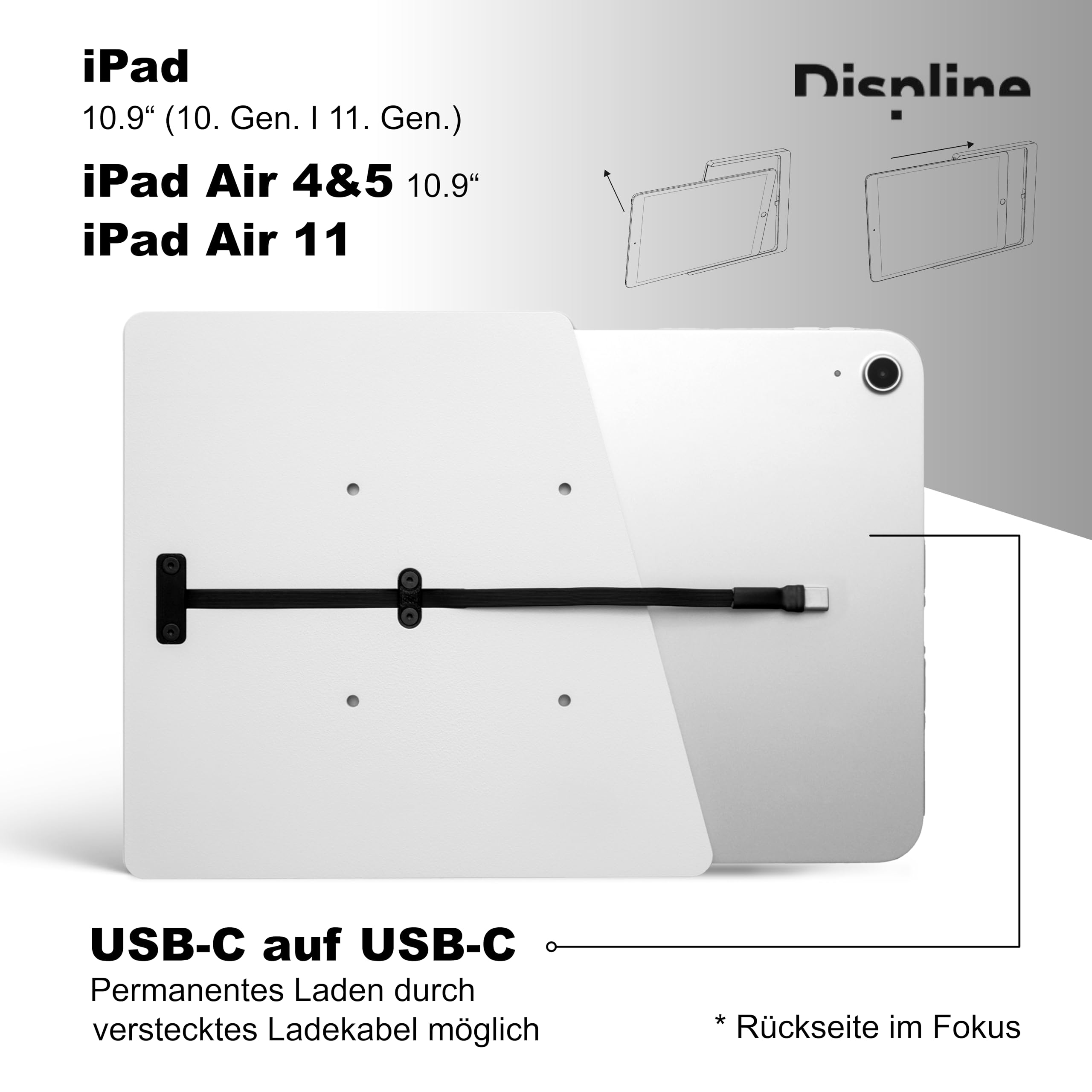 Companion Wall Home - Supporto da parete per tablet, Apple 27,9 cm (11)