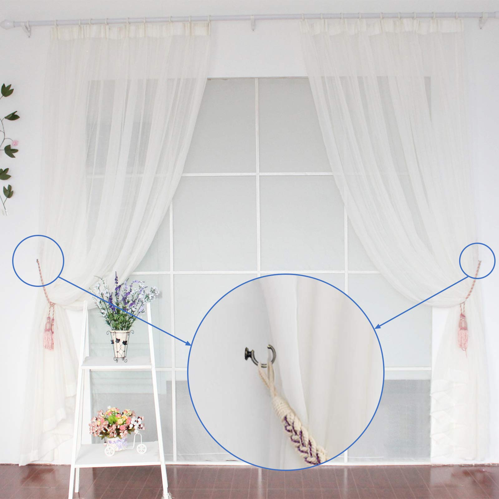 Ganci A Vite Da Soffitto - 8 Pezzi Vintage In Lega Di Zinco, Bronzo Antico - Foto 9