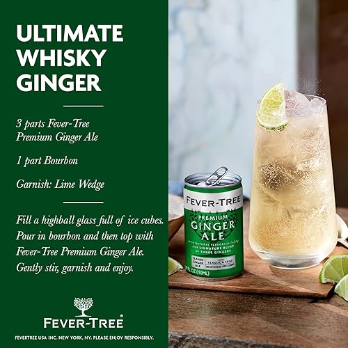 Miniatura 8 de Fever-Tree Ginger Ale sin edulcorantes artificiales saborizantes ni conservantes 507 onzas líquidas paquete de 24