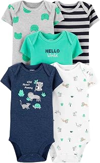 Carter's Wild About Mommy Short Sleeve Bodysuits - 24 Months - Pack of 5
