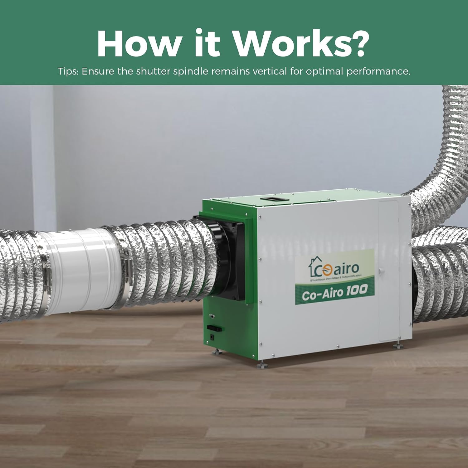 Whole House Dehumidifier 165 Pint with various multifunctional accessories + 10" Draft Blocker Backdraft Damper