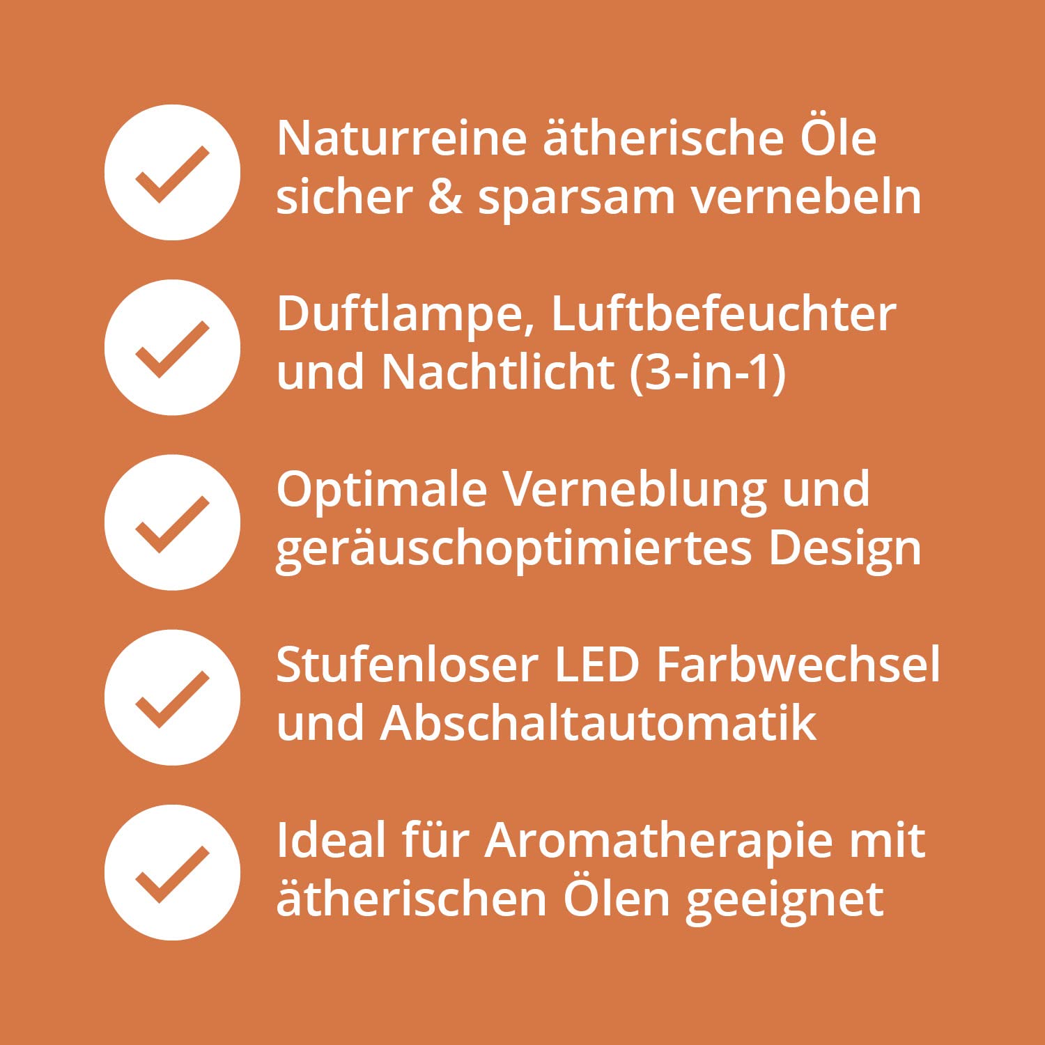Dyfuzor olejków eterycznych z pokrywką ceramiczną morelową - dyfuzor ultradźwiękowy 3 w 1 - dyfuzor aromatów - nawilżacz - lampka nocna - pojemność zbiornika na wodę 100 ml - jakość apteczna