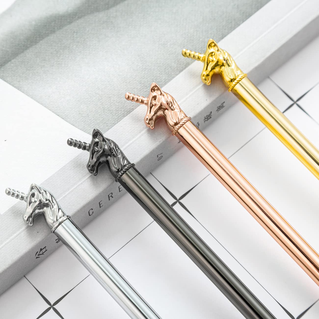 6 Stück Metall Kugelschreiber Mit Schwarzer Tinte, Bling Diamant Design – Für Hochzeit, Party, Büro & Schule