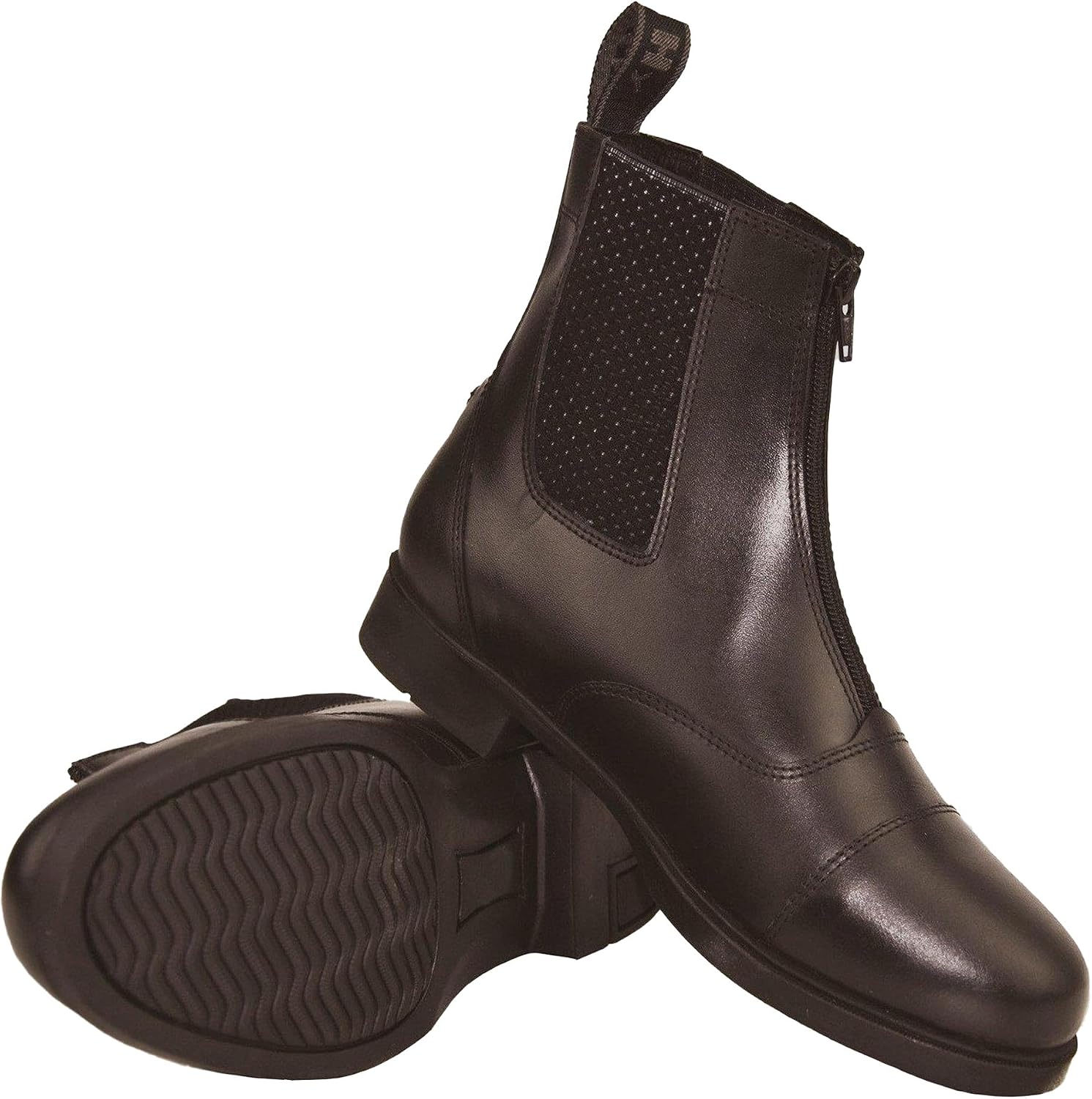 HyLAND Childrens/Kids Canterbury Zip Jodhpur Boots (4 M US Little Kid) (Black)