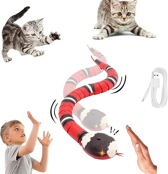 Snake Cat Toy for Cats, Smart Sensing Snake Rechargeable, Automatically