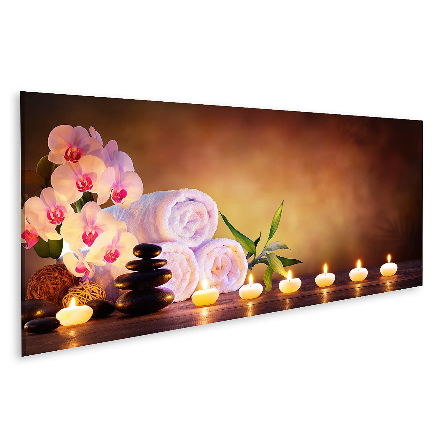 Tableau Sur Toile Fleurs De Cerisier - 5 Pièces 170x80cm - Décoration Murale Moderne - Fabriqué En Allemagne