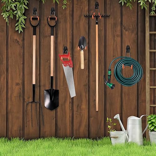 Miniatura 17 de SMARTOLOGY Ganchos de utilidad resistentes, colgador de pared, paquete de 2 pequeños, 3 pulgadas de largo y 2.5 pulgadas de ancho, para garaje, 2