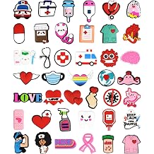 CUNUEN Medical Nurse Charms for Bogg Bag, Nursing Charm Inserts for Beach Handbag Decoration
