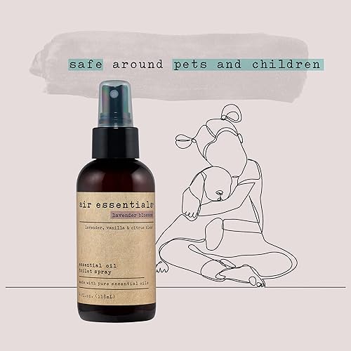 Miniatura 6 de Air Essentials Spray de aceite esencial para inodoro, eliminador de olores y ambientador, fabricado con aceites esenciales puros, flor de lavanda, 4