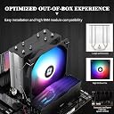 Thermalright Assassin X 120R SE V2 CPU Cooler, 4×6mm Heat Pipes, 1550RPM Speed 120mm RGB PWM Quiet Fan CPU Cooler with S-FDB Bearing, for AMD AM4 AM5/Intel 1700/1150/1151/1200/1851 gallery image