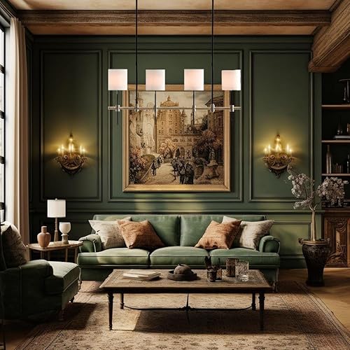 Miniatura 3 de Lámpara lineal de la sombra del lino del metal, lámpara linear del metal de Reese